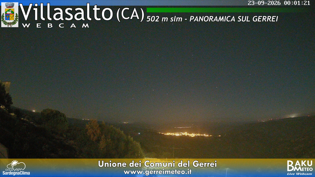 time-lapse frame, Villasalto webcam