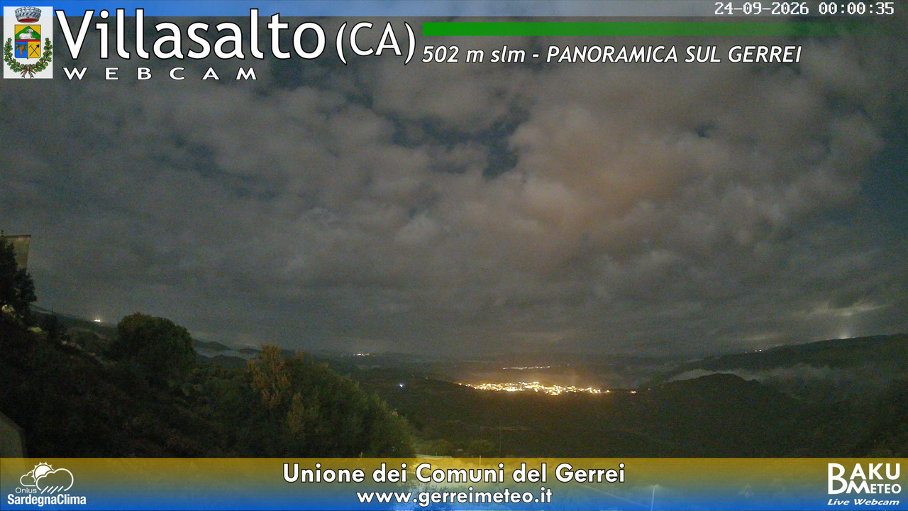 time-lapse frame, Villasalto webcam