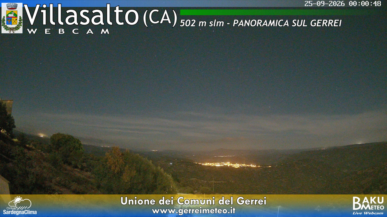 time-lapse frame, Villasalto webcam