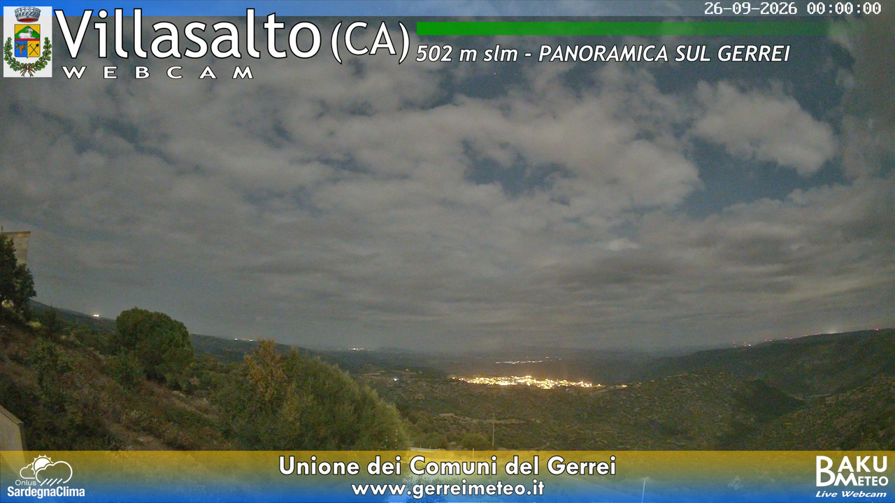 time-lapse frame, Villasalto webcam