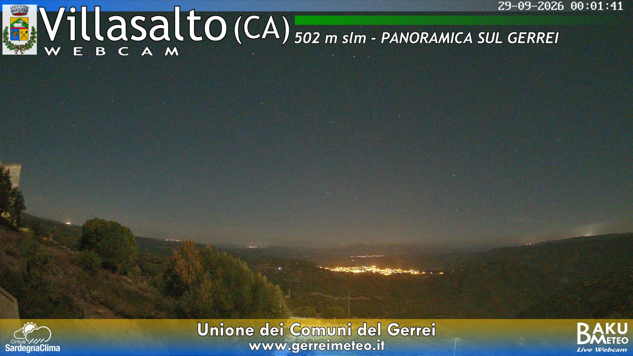 time-lapse frame, Villasalto webcam