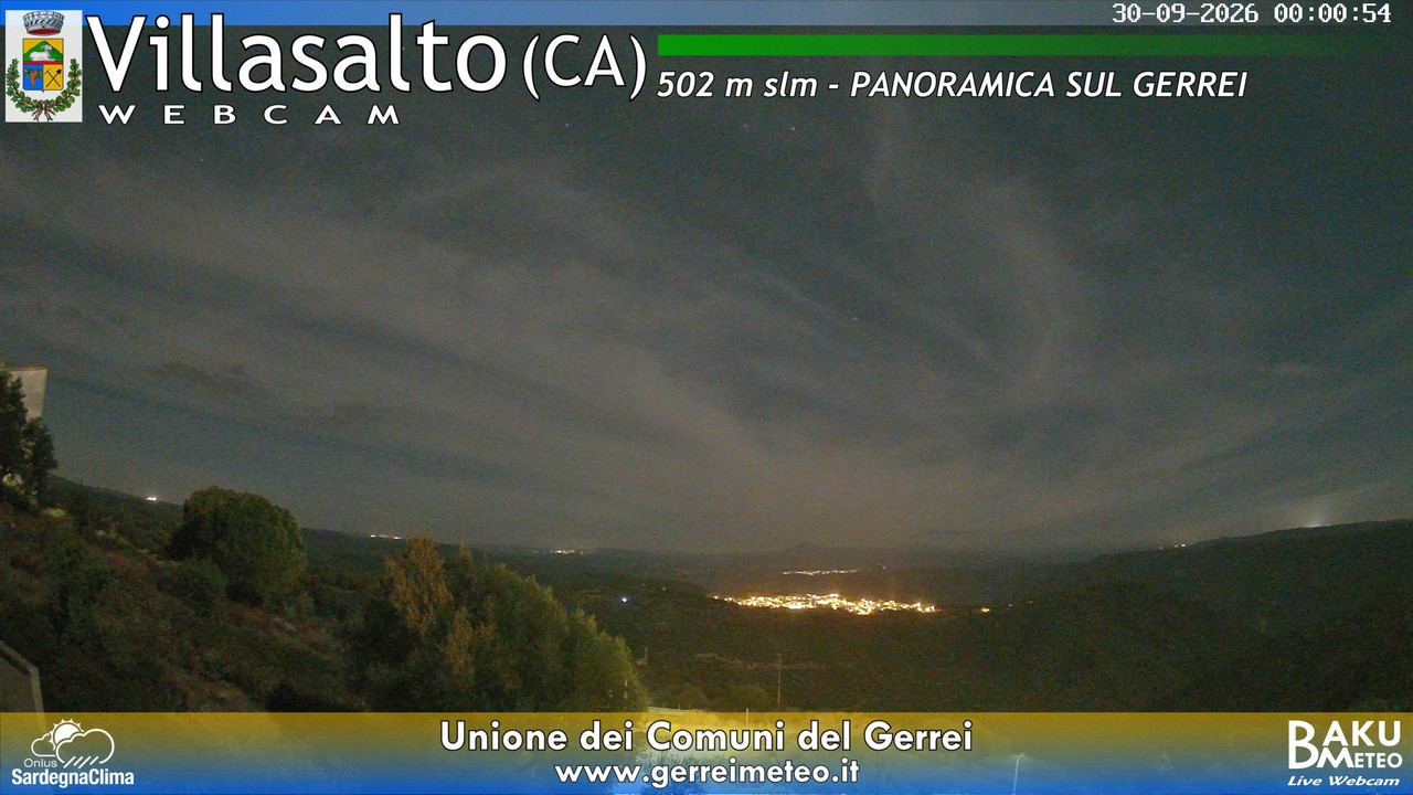 time-lapse frame, Villasalto webcam