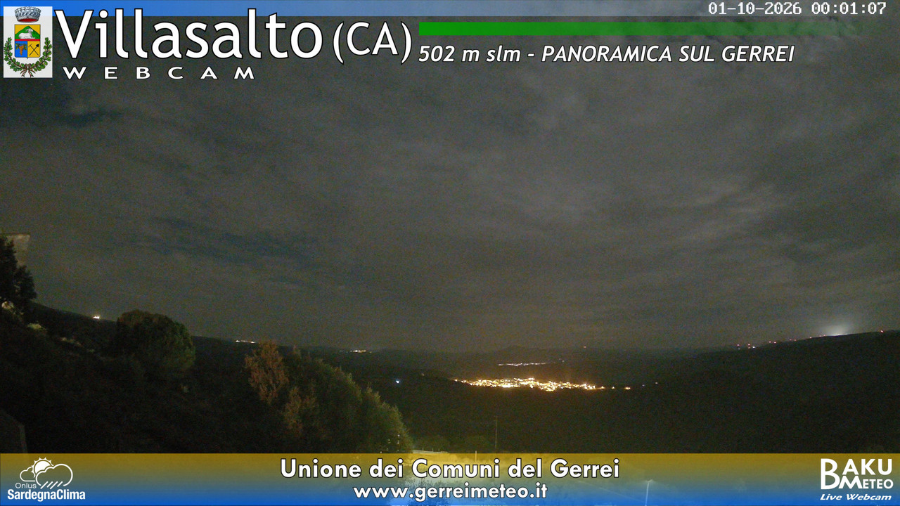 time-lapse frame, Villasalto webcam
