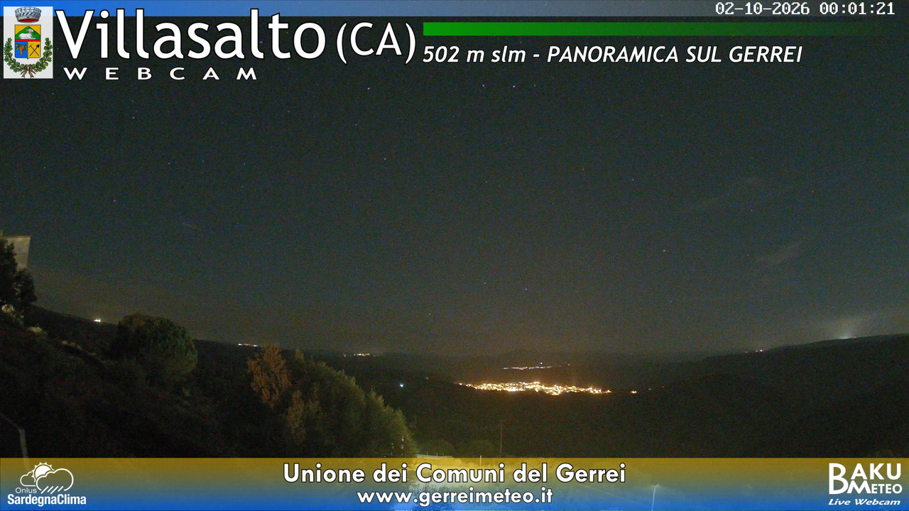 time-lapse frame, Villasalto webcam