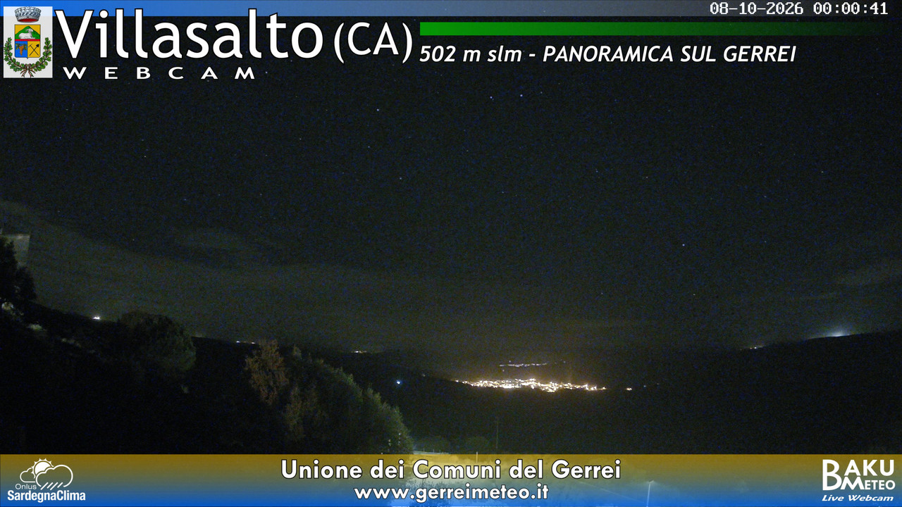time-lapse frame, Villasalto webcam