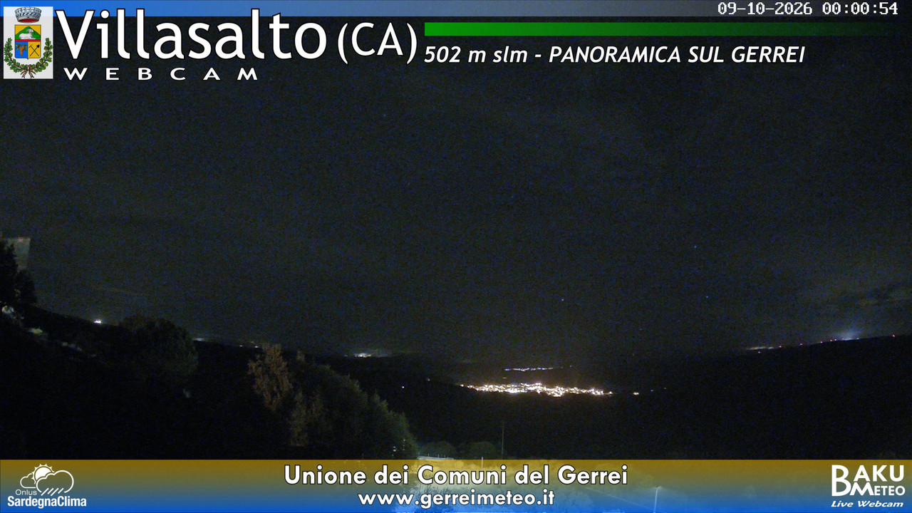 time-lapse frame, Villasalto webcam