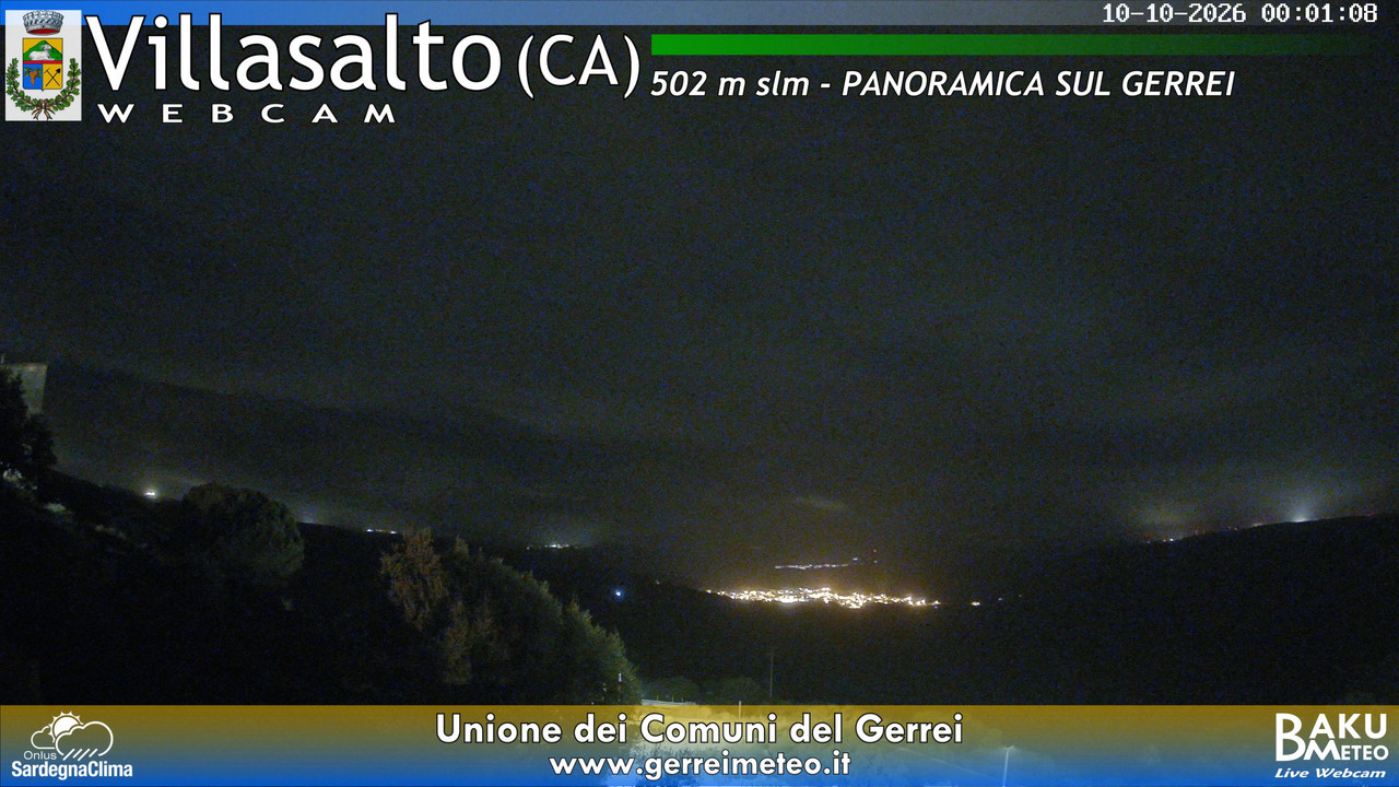 time-lapse frame, Villasalto webcam