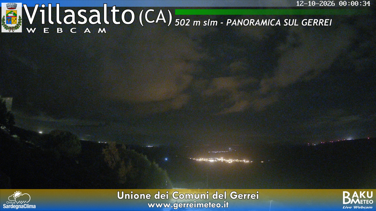 time-lapse frame, Villasalto webcam