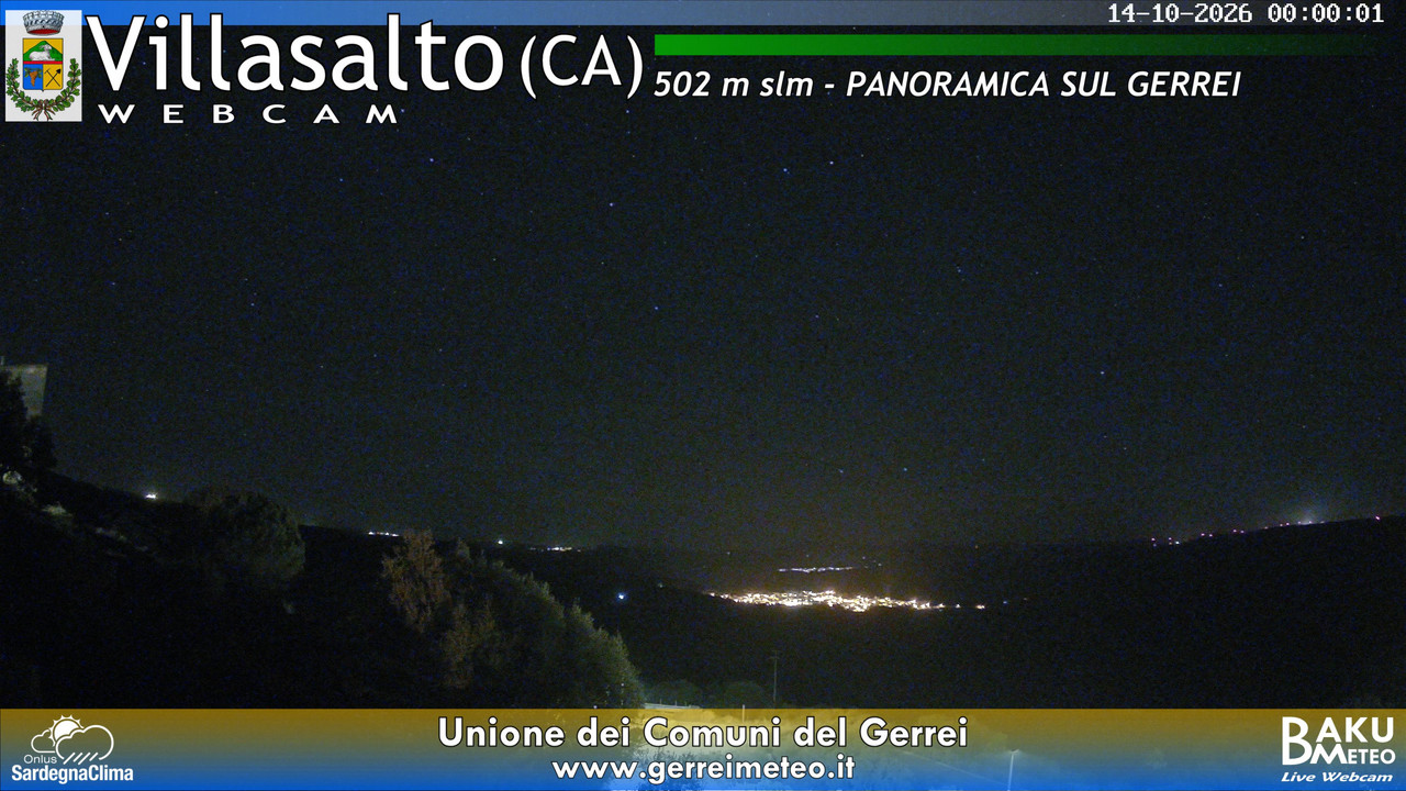 time-lapse frame, Villasalto webcam