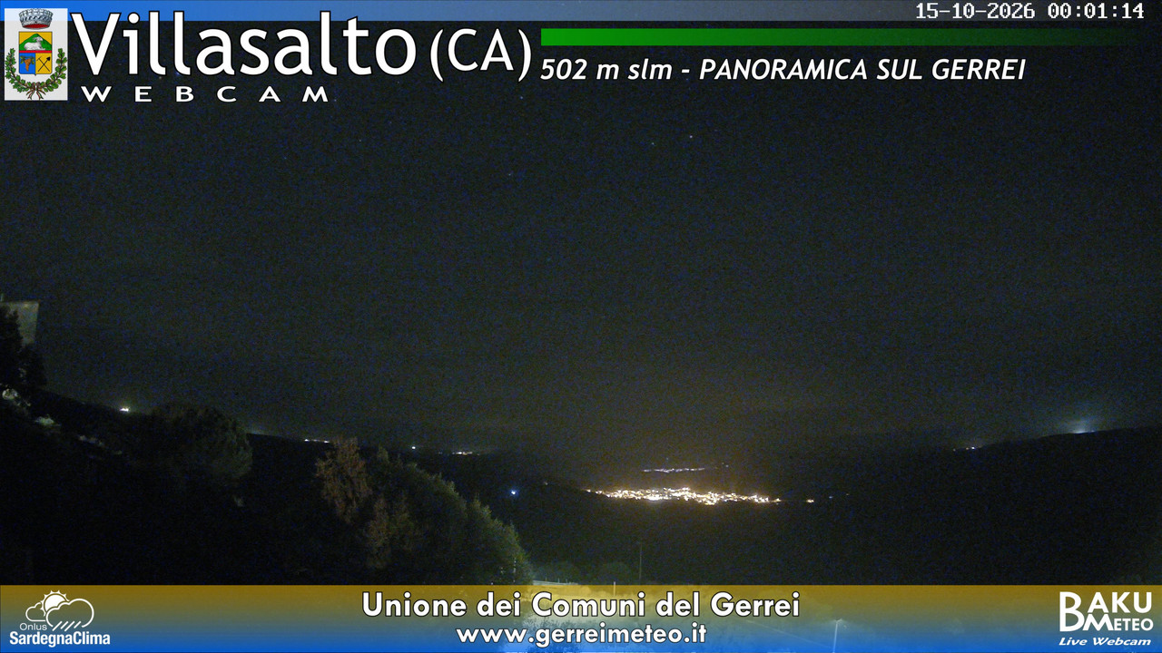 time-lapse frame, Villasalto webcam