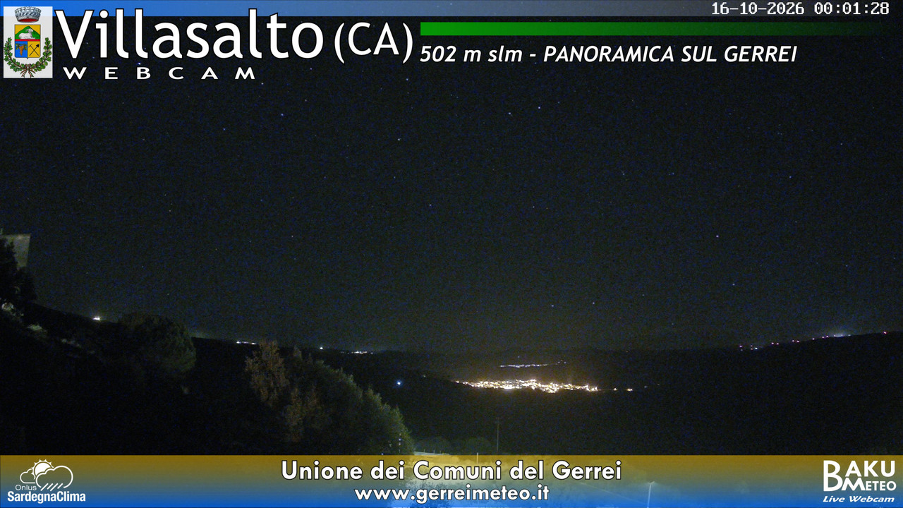 time-lapse frame, Villasalto webcam