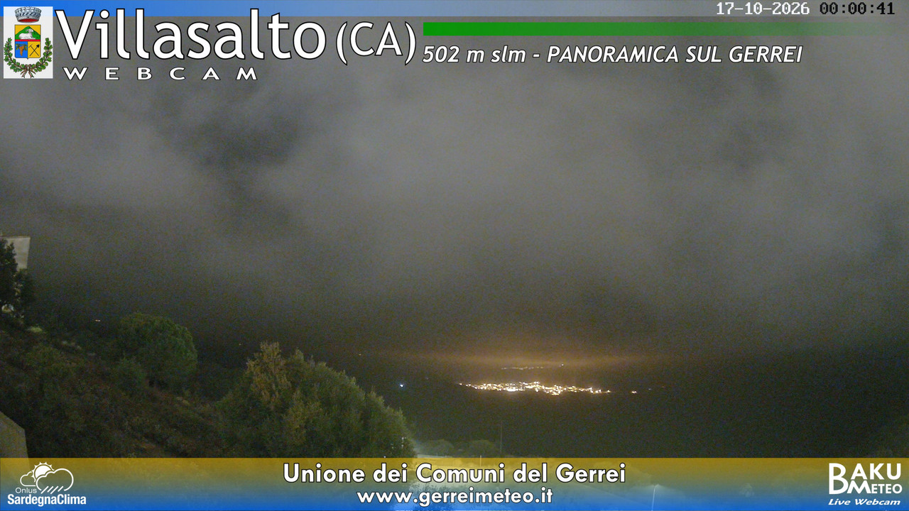 time-lapse frame, Villasalto webcam