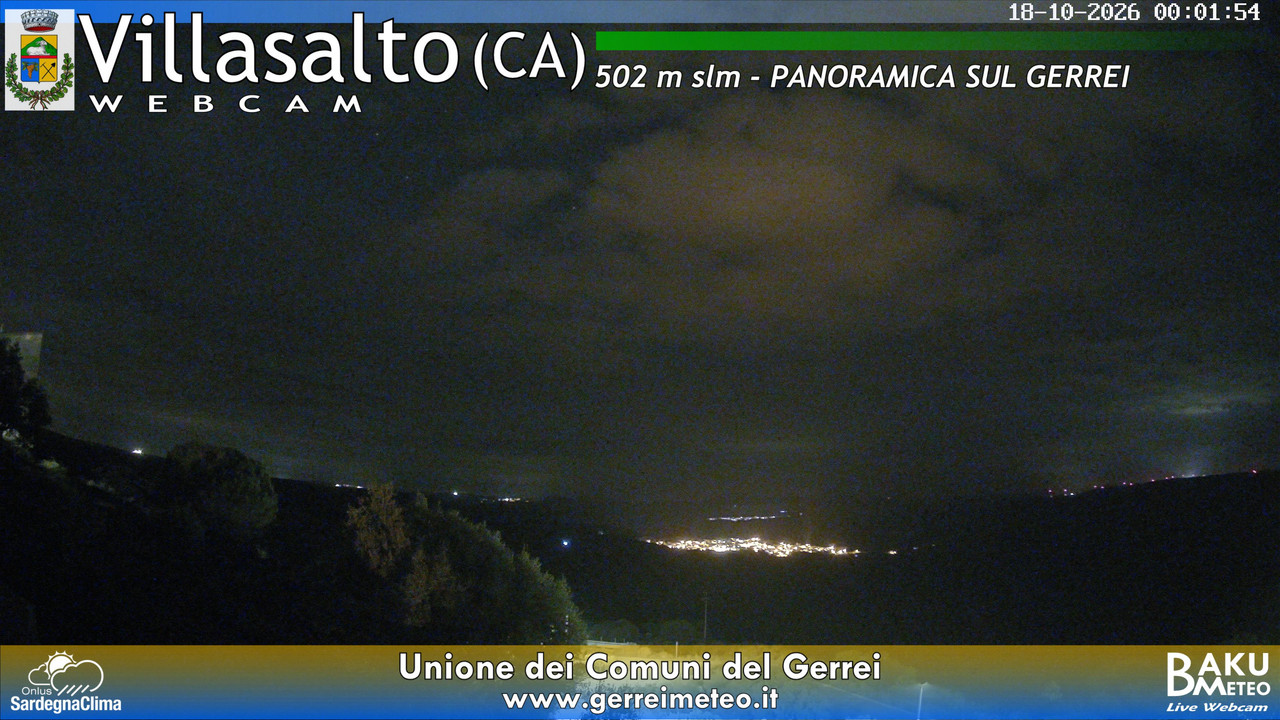 time-lapse frame, Villasalto webcam