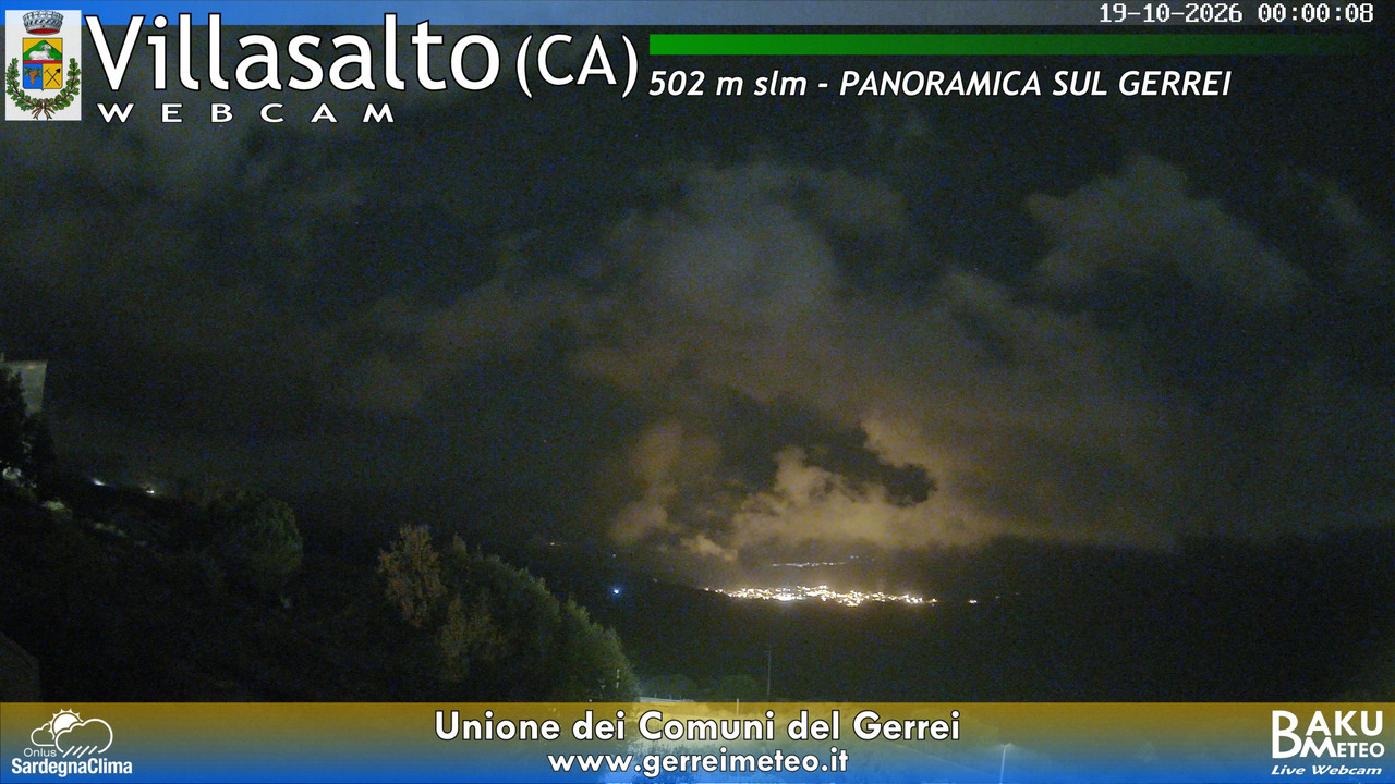 time-lapse frame, Villasalto webcam