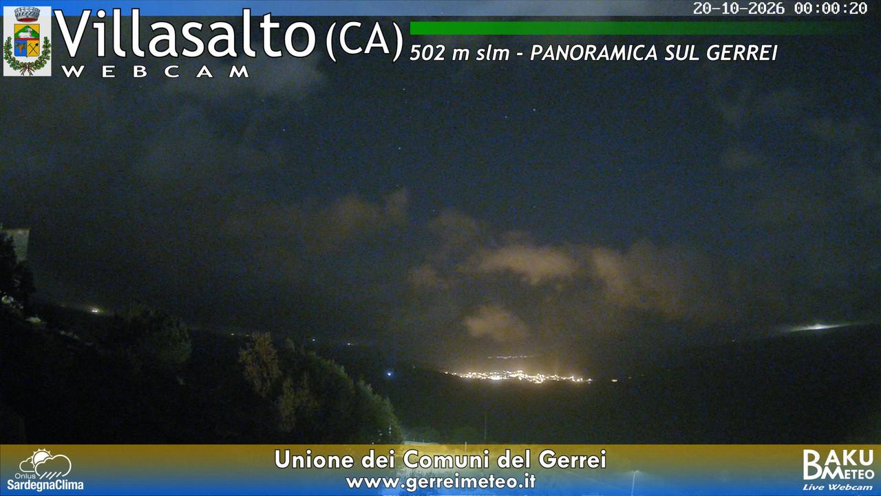 time-lapse frame, Villasalto webcam
