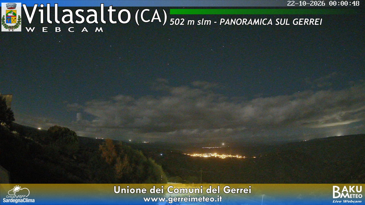 time-lapse frame, Villasalto webcam