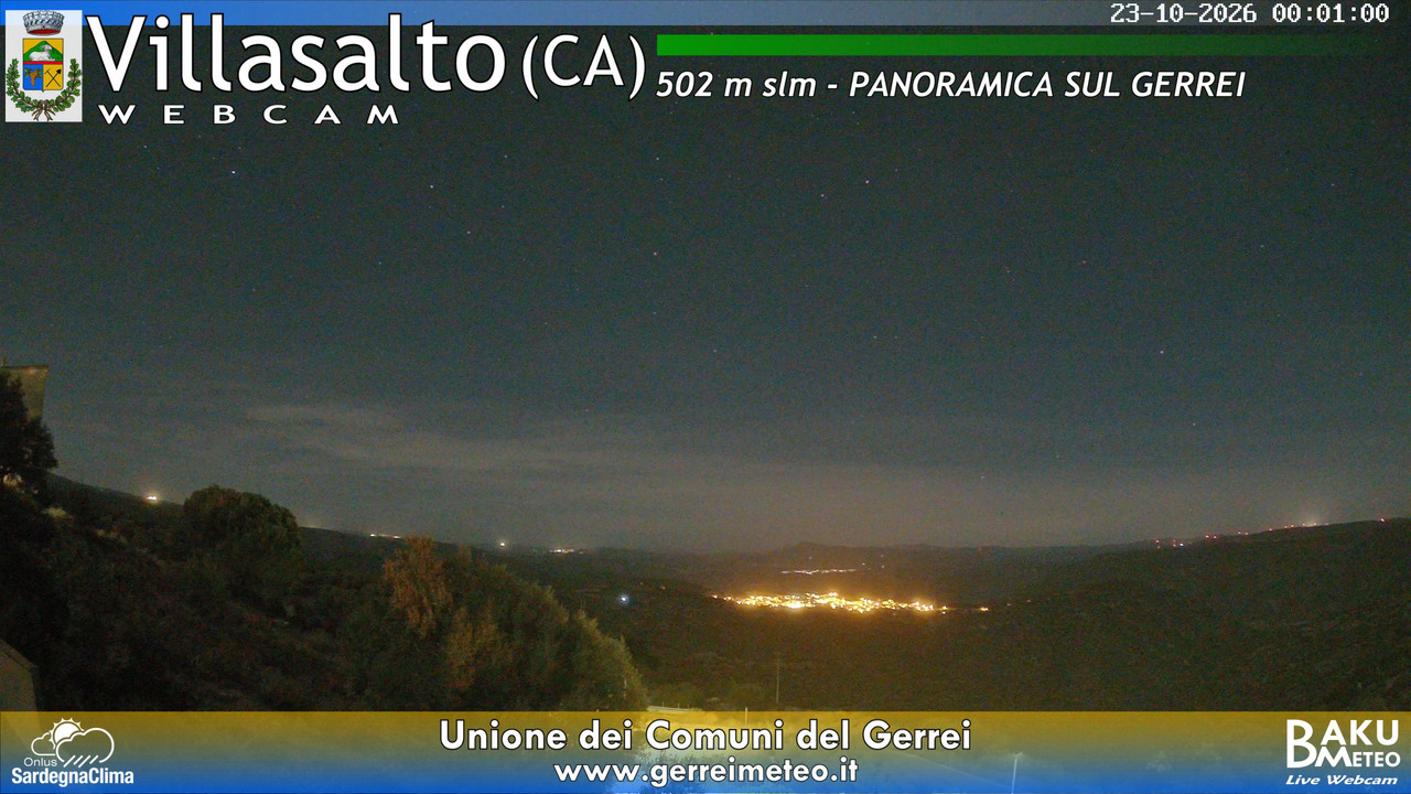 time-lapse frame, Villasalto webcam