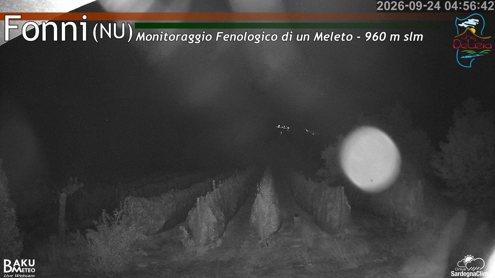 time-lapse frame, Fonni Meleto webcam