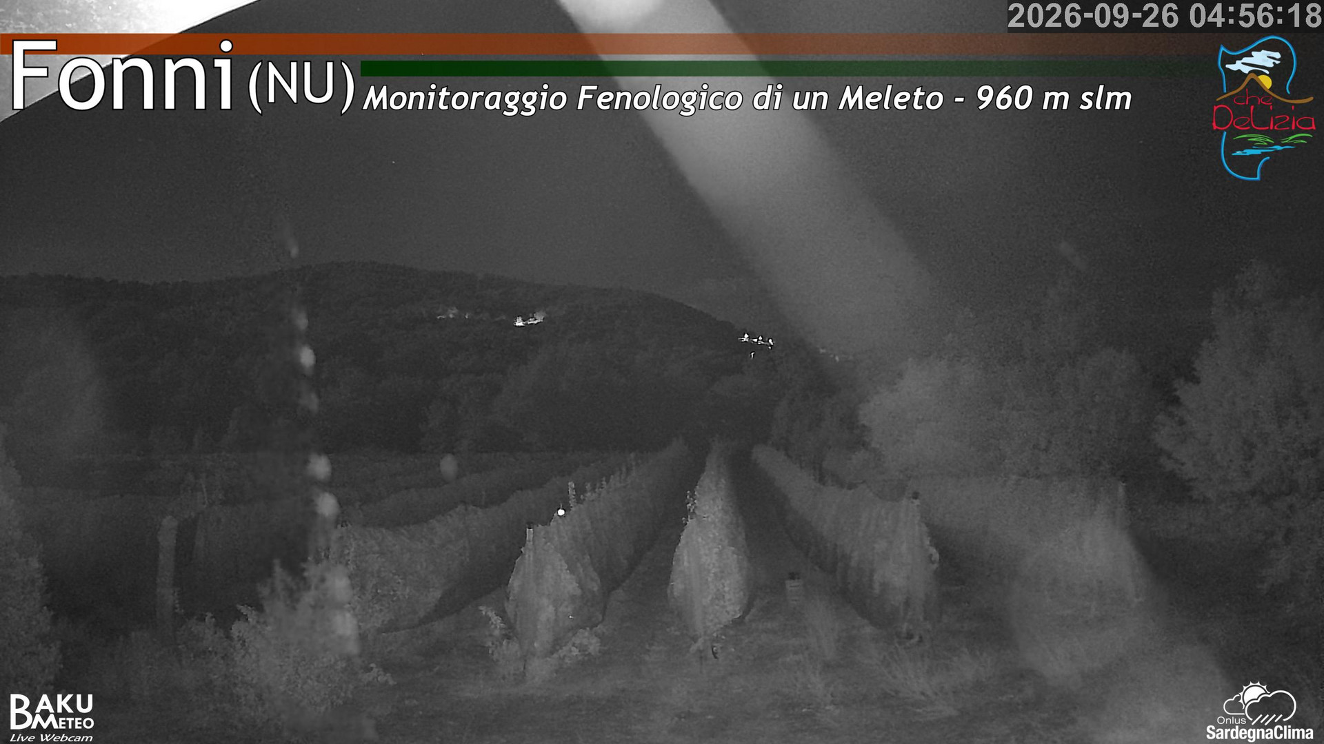 time-lapse frame, Fonni Meleto webcam
