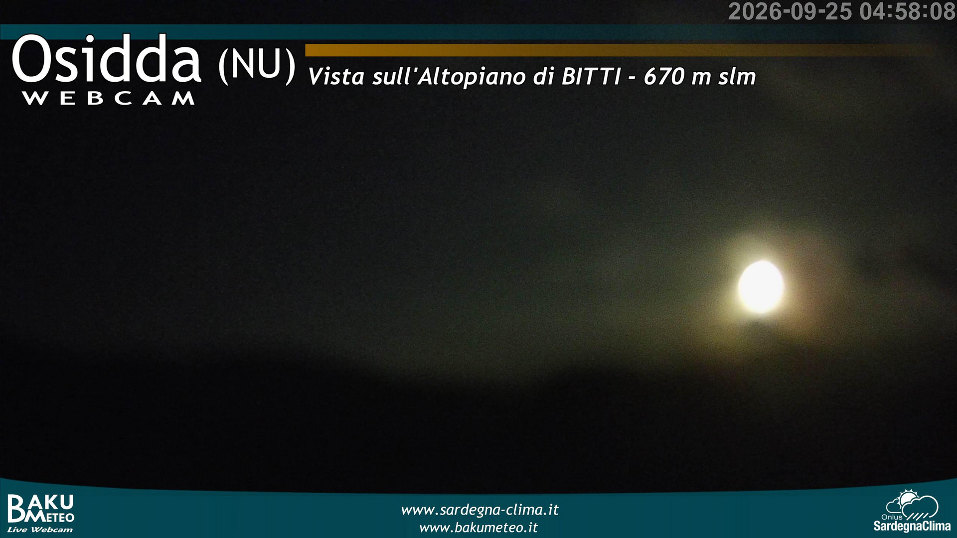 time-lapse frame, Osidda webcam