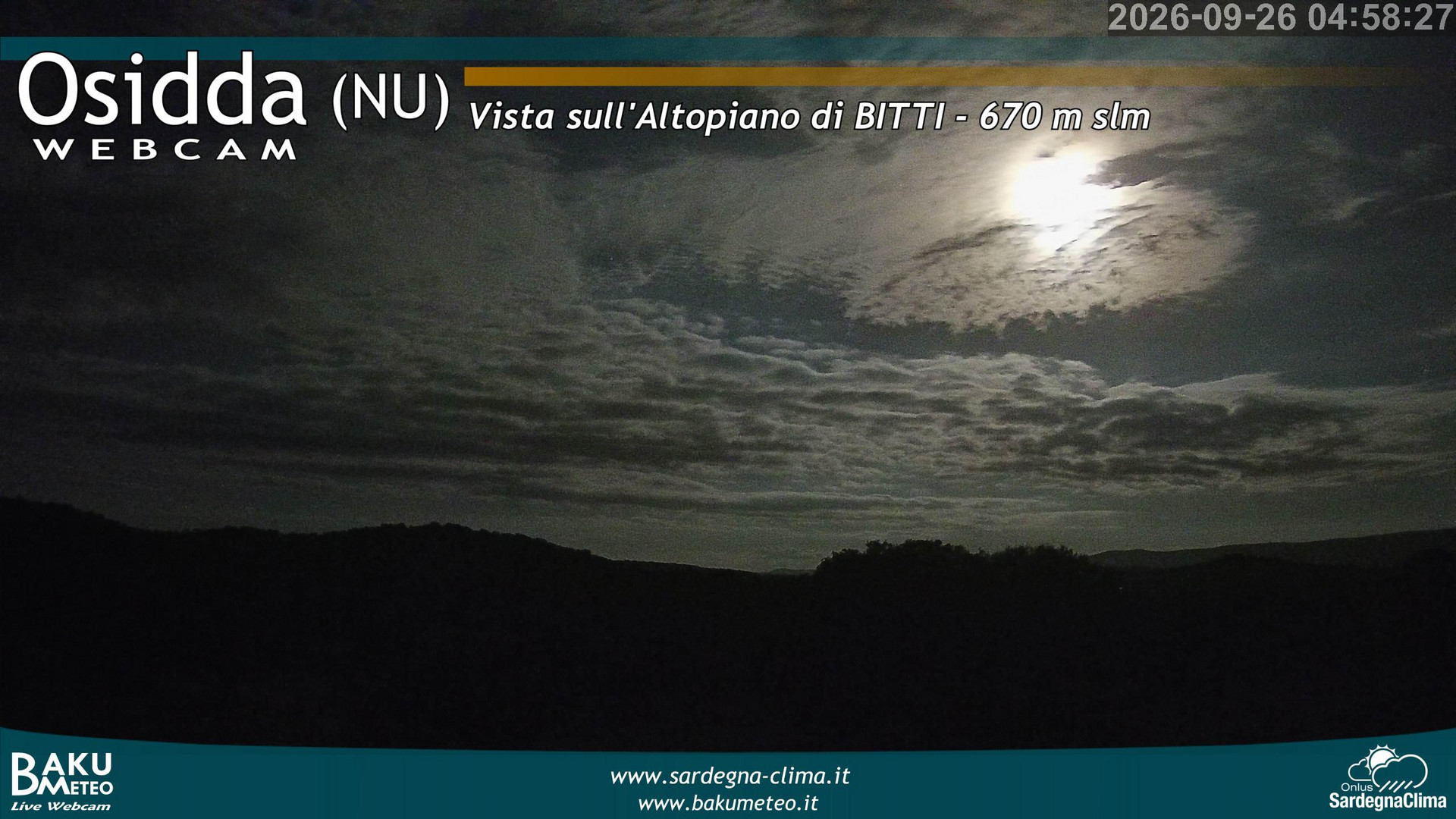 time-lapse frame, Osidda webcam