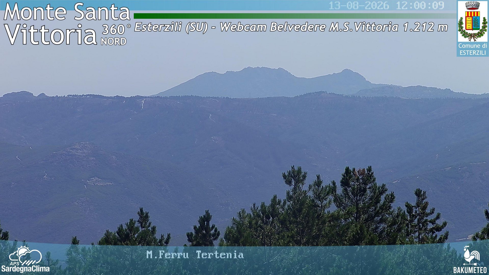 view from Monte Santa Vittoria Nord on 2026-08-13