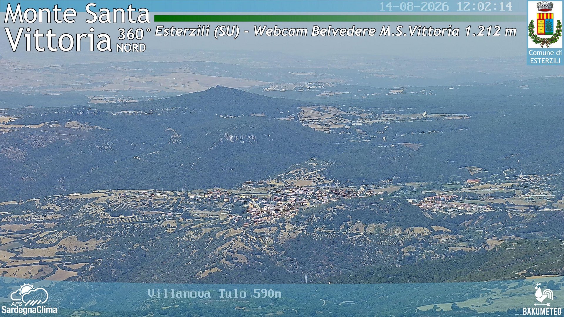 view from Monte Santa Vittoria Nord on 2026-08-14