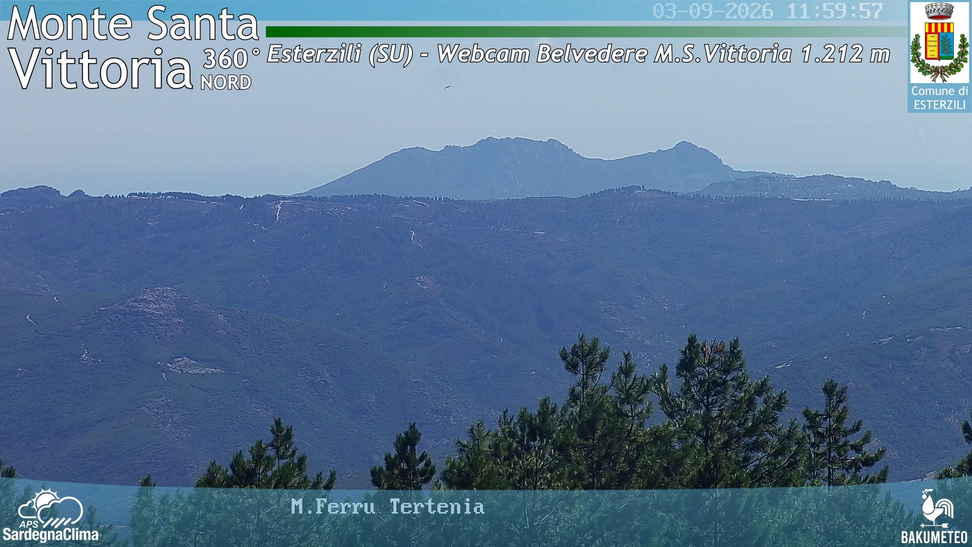 view from Monte Santa Vittoria Nord on 2026-09-03