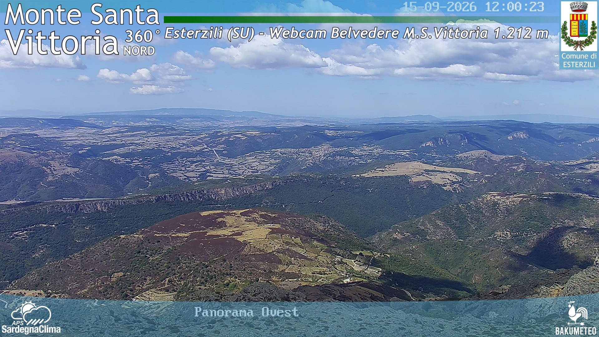 view from Monte Santa Vittoria Nord on 2026-09-15