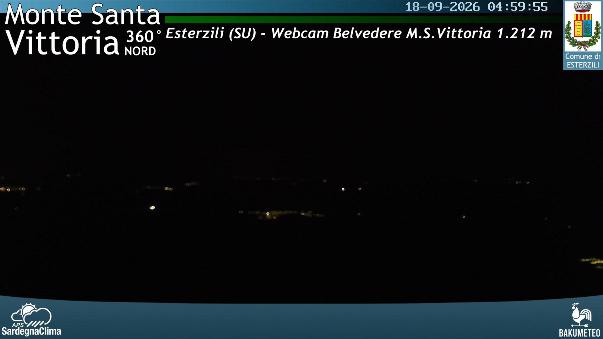 time-lapse frame, Monte Santa Vittoria Nord webcam