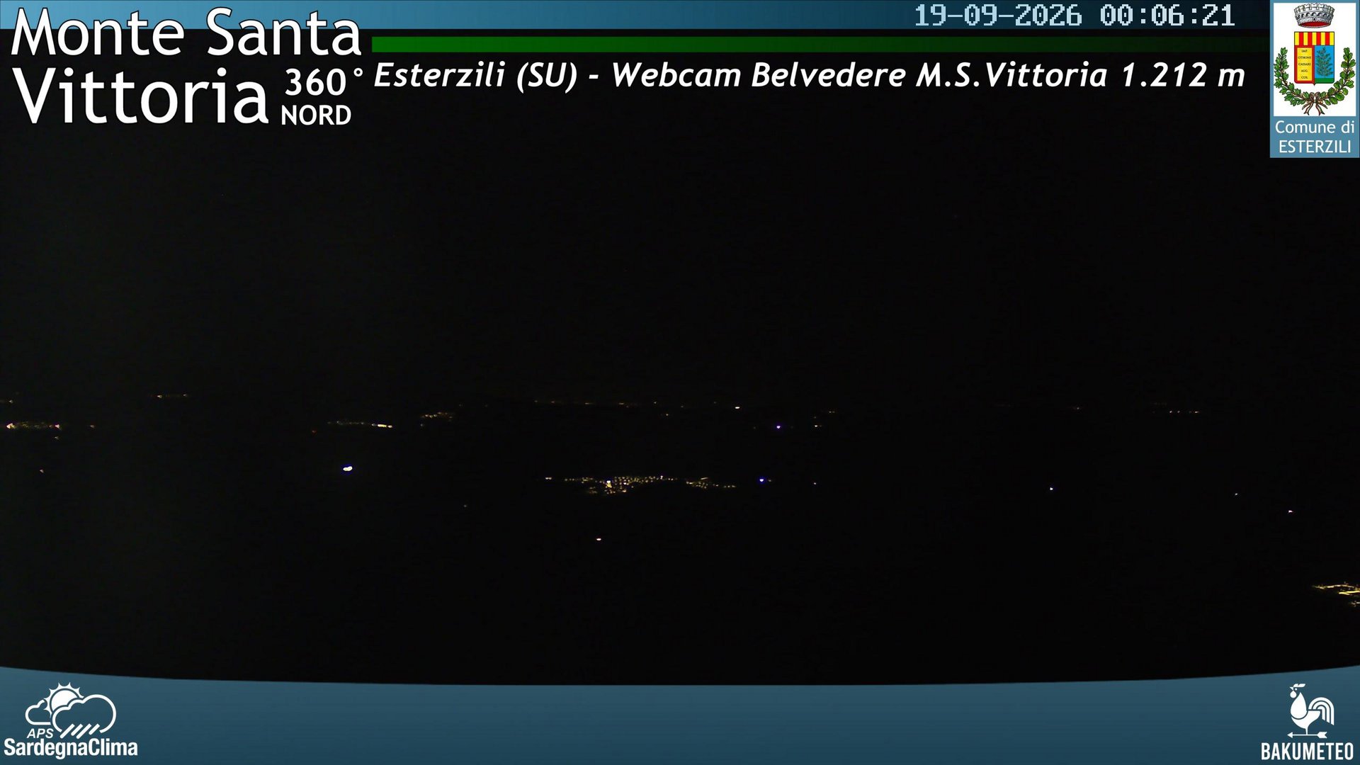time-lapse frame, Monte Santa Vittoria Nord webcam
