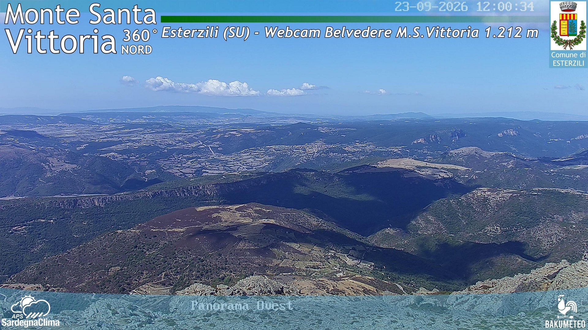 view from Monte Santa Vittoria Nord on 2026-09-23