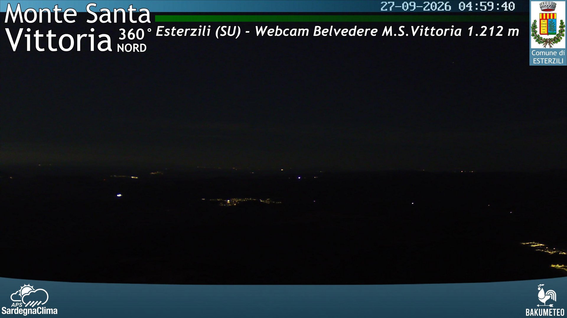 time-lapse frame, Monte Santa Vittoria Nord webcam