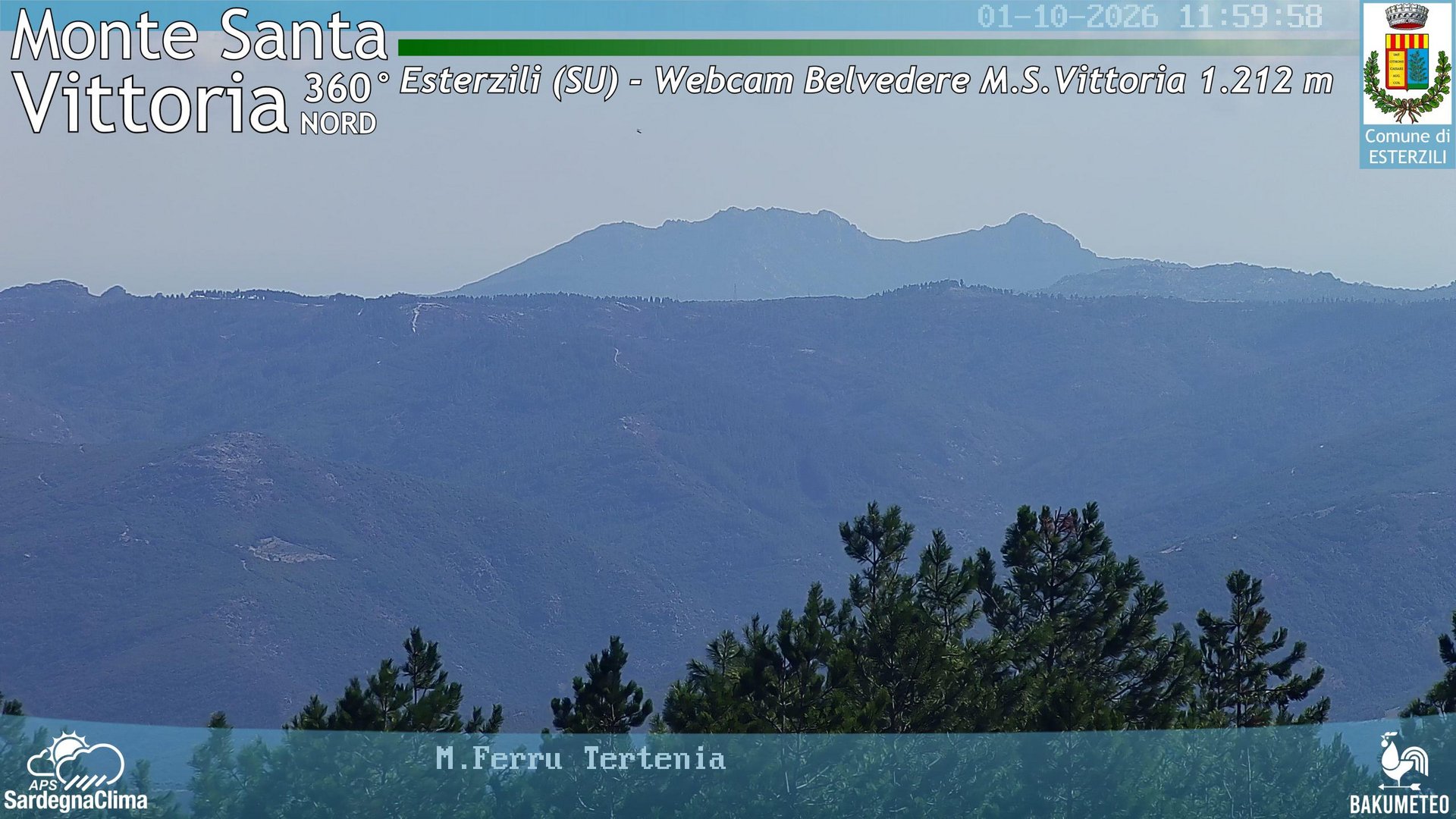 view from Monte Santa Vittoria Nord on 2026-10-01