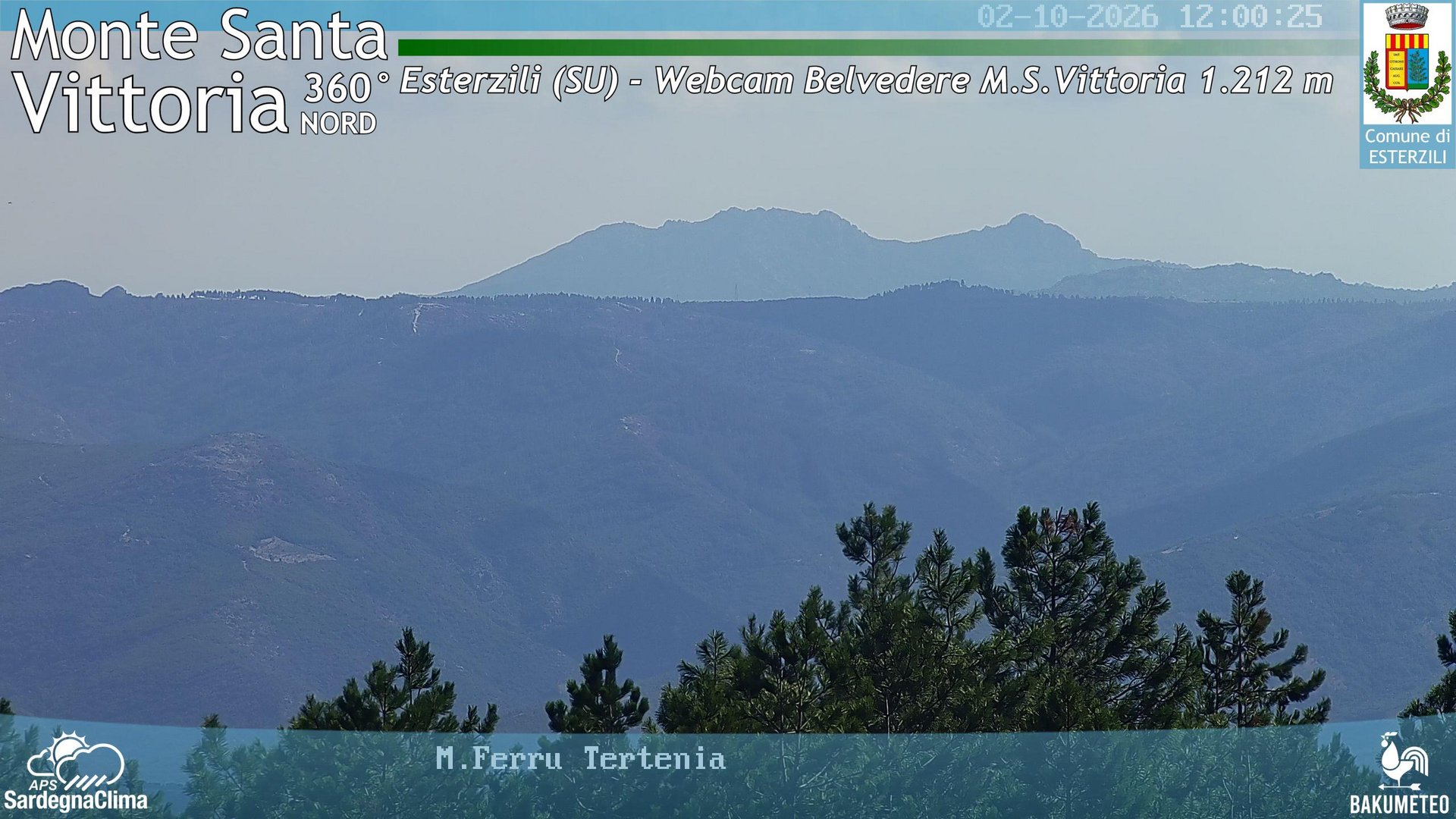 view from Monte Santa Vittoria Nord on 2026-10-02