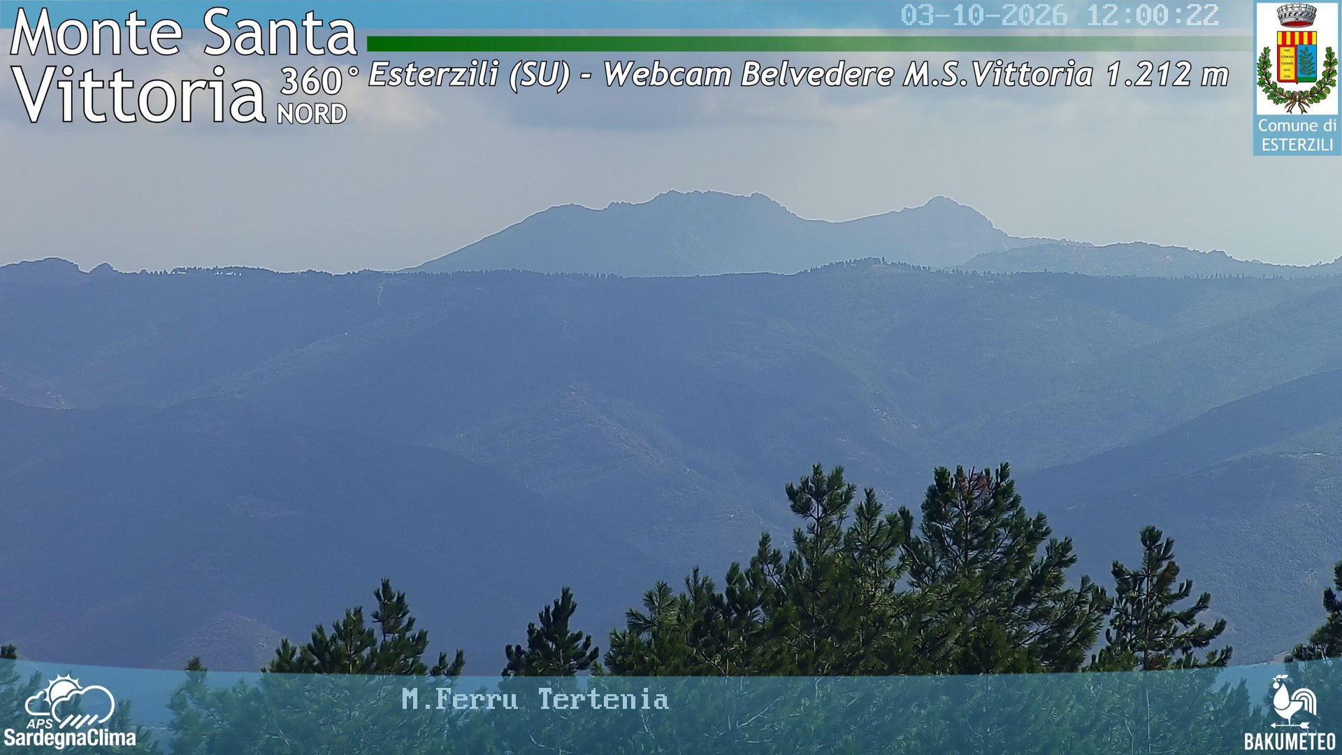 view from Monte Santa Vittoria Nord on 2026-10-03