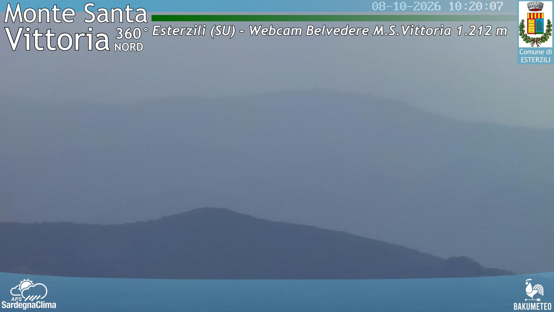 time-lapse frame, Monte Santa Vittoria Nord webcam