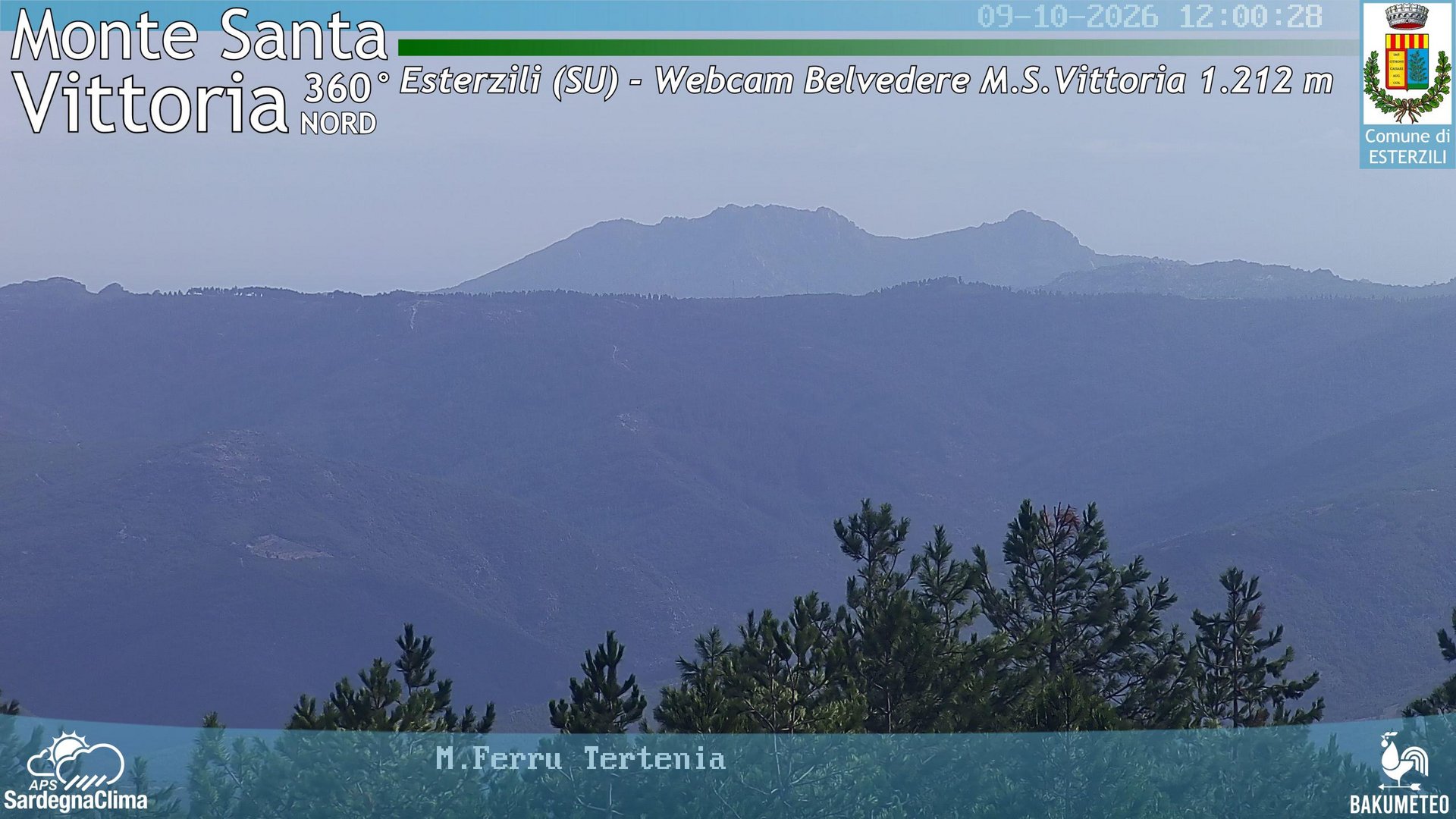 view from Monte Santa Vittoria Nord on 2026-10-09