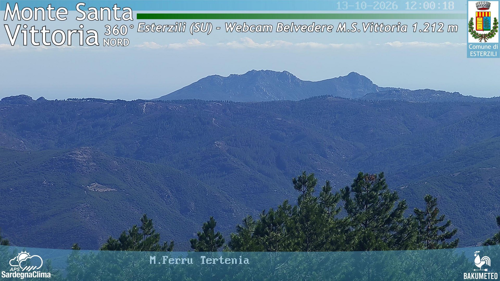view from Monte Santa Vittoria Nord on 2026-10-13