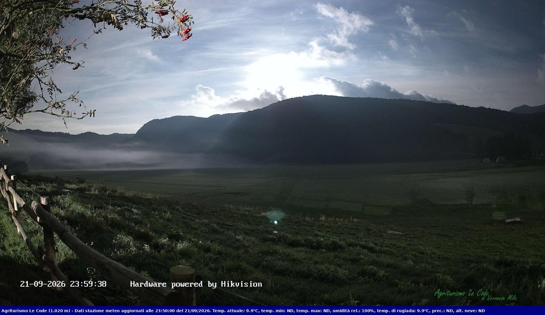time-lapse frame, Webcam Cansiglio - verso la piana dei "Bech" webcam