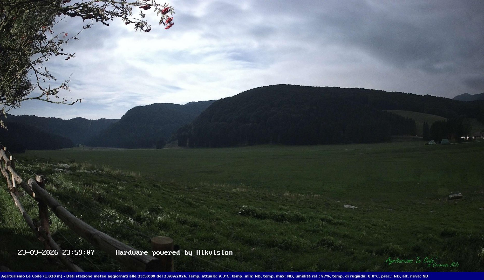 time-lapse frame, Webcam Cansiglio - verso la piana dei "Bech" webcam