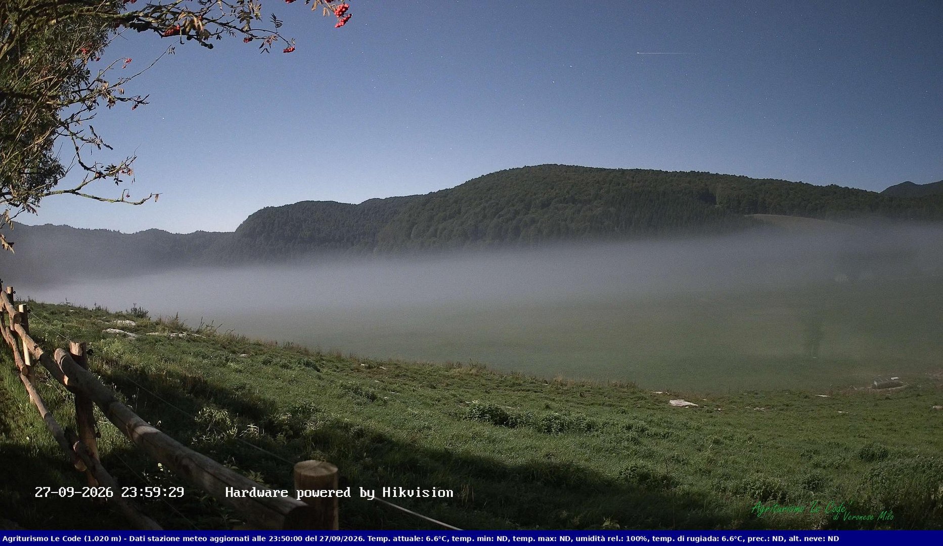 time-lapse frame, Webcam Cansiglio - verso la piana dei "Bech" webcam