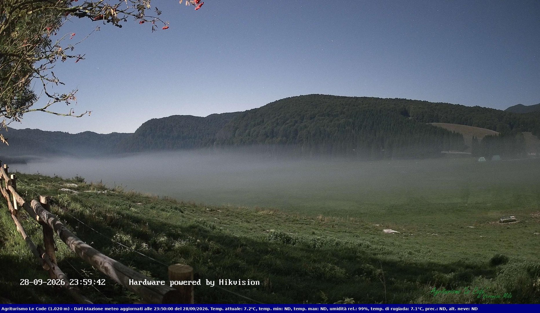 time-lapse frame, Webcam Cansiglio - verso la piana dei "Bech" webcam