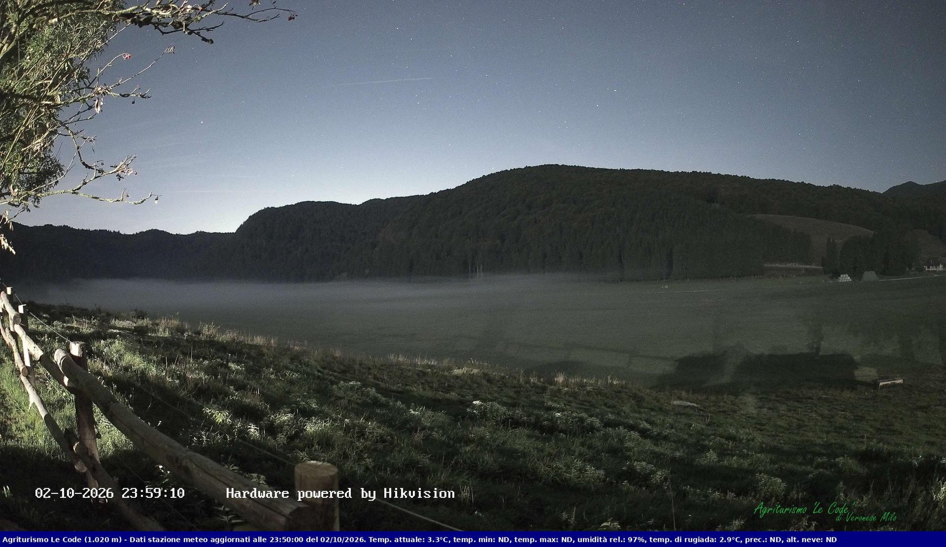 time-lapse frame, Webcam Cansiglio - verso la piana dei "Bech" webcam