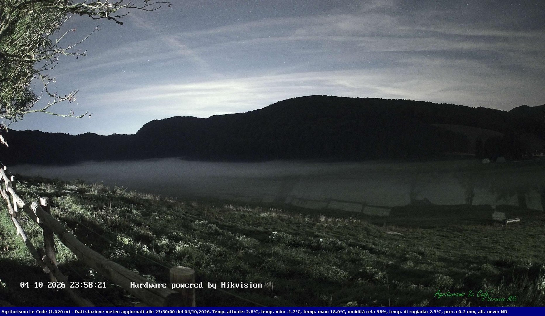 time-lapse frame, Webcam Cansiglio - verso la piana dei "Bech" webcam