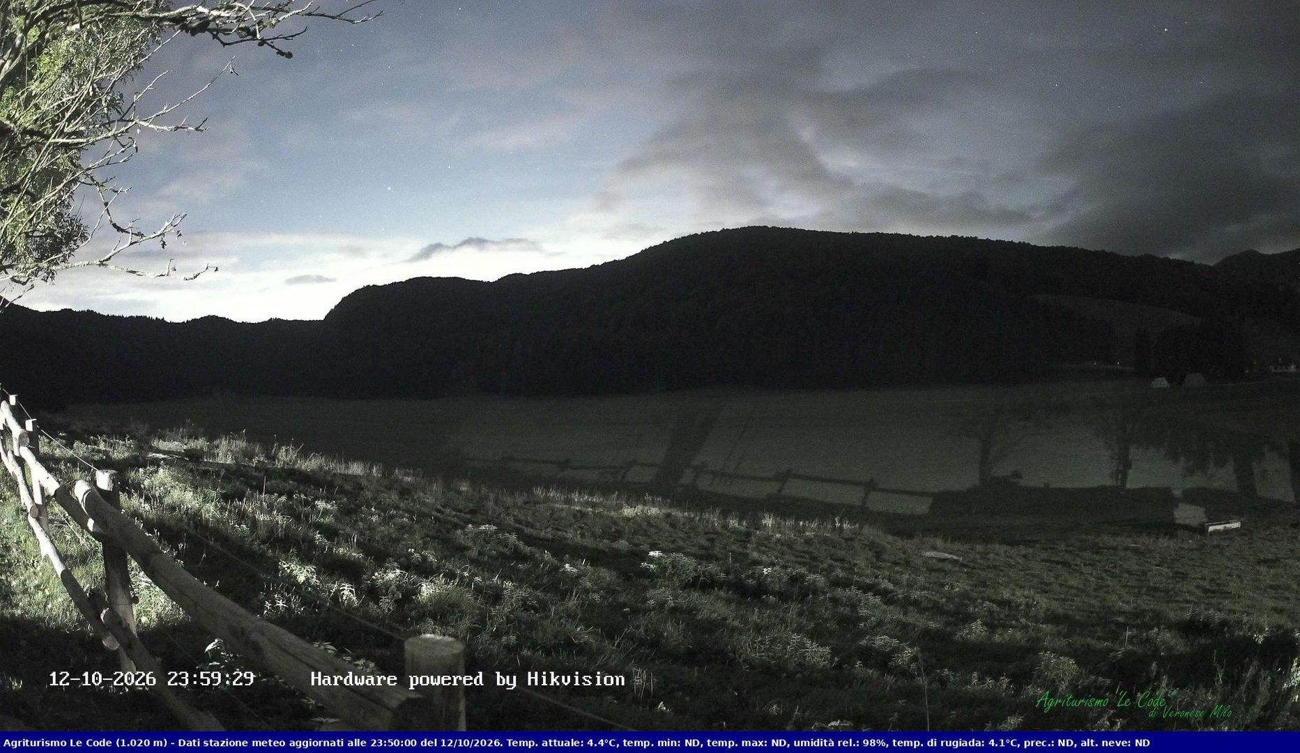 time-lapse frame, Webcam Cansiglio - verso la piana dei "Bech" webcam