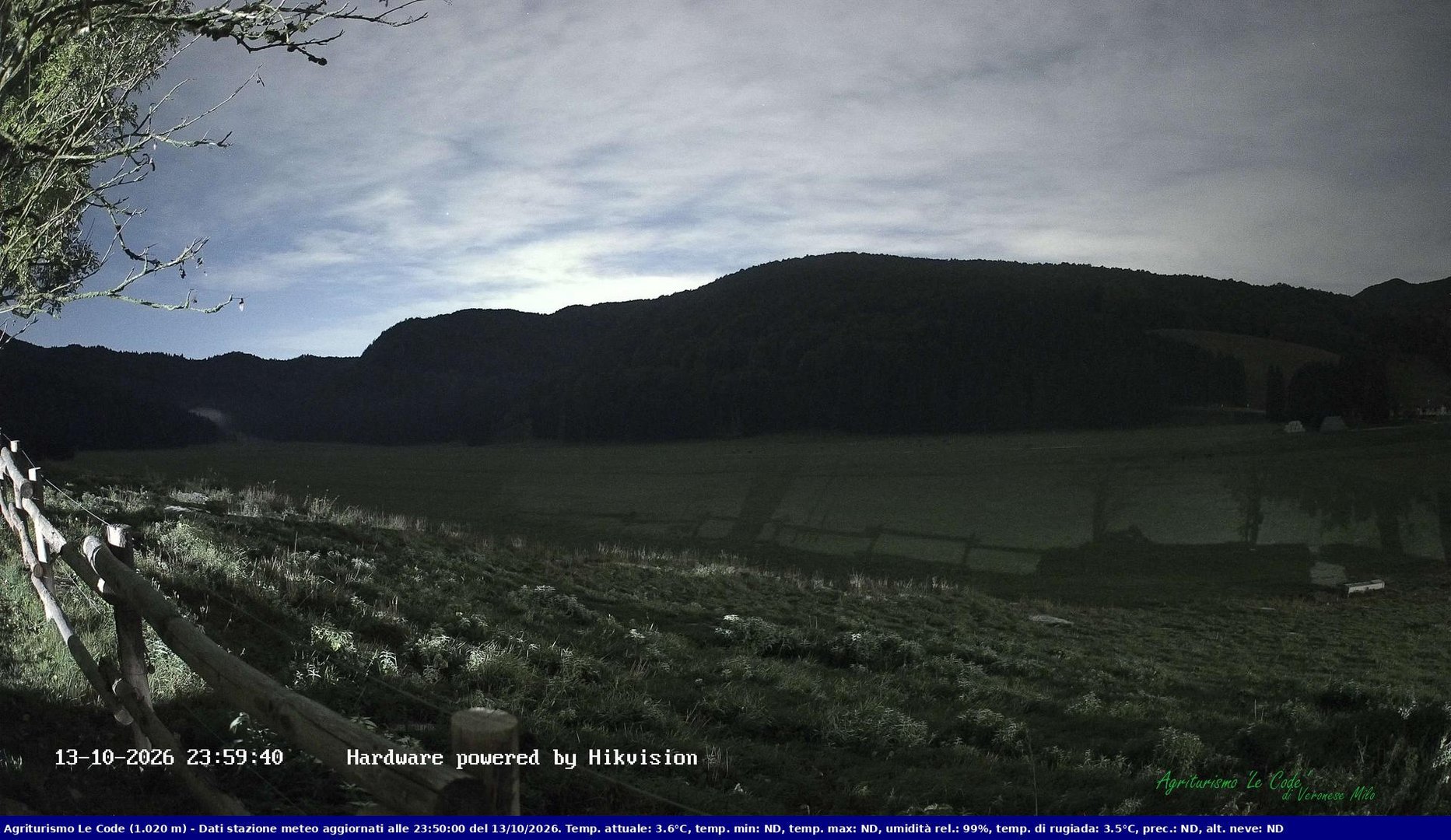 time-lapse frame, Webcam Cansiglio - verso la piana dei "Bech" webcam