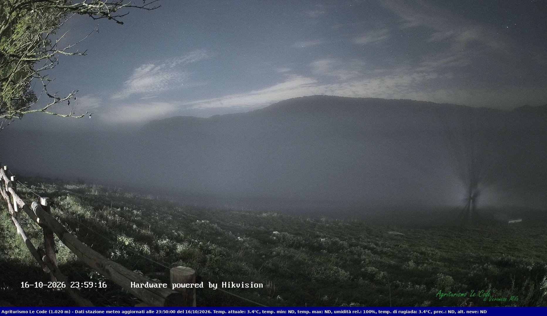time-lapse frame, Webcam Cansiglio - verso la piana dei "Bech" webcam
