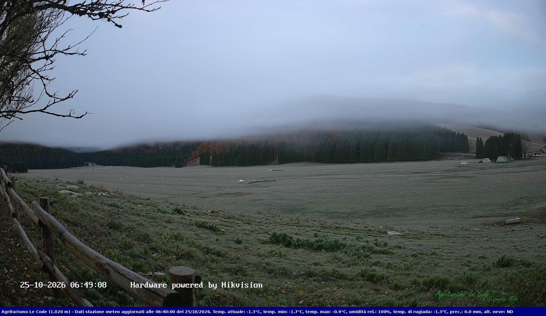 time-lapse frame, Webcam Cansiglio - verso la piana dei "Bech" webcam