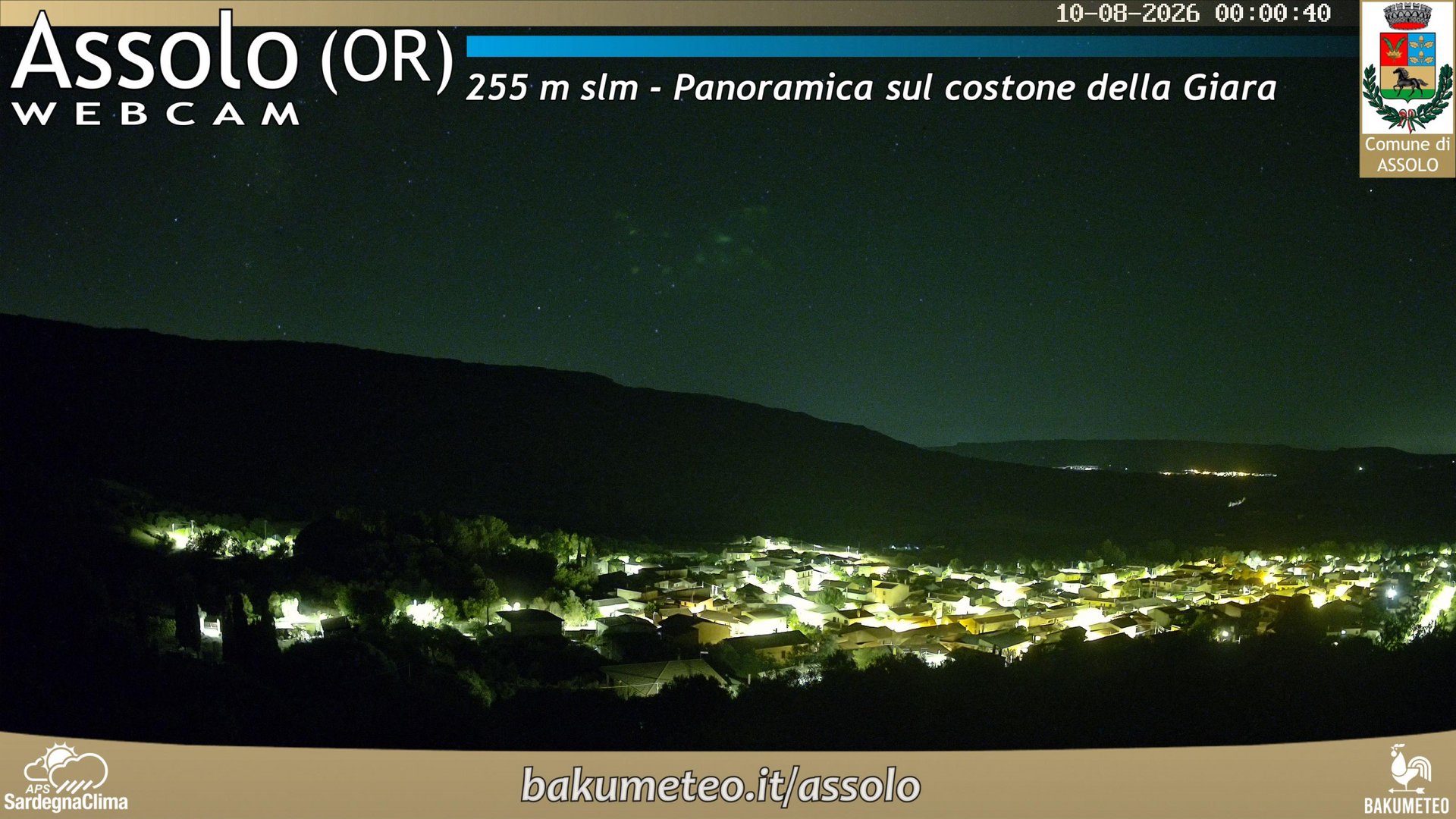 time-lapse frame, Assolo webcam